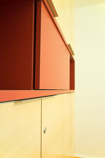 Büroschrank Detail Schiebeelement 